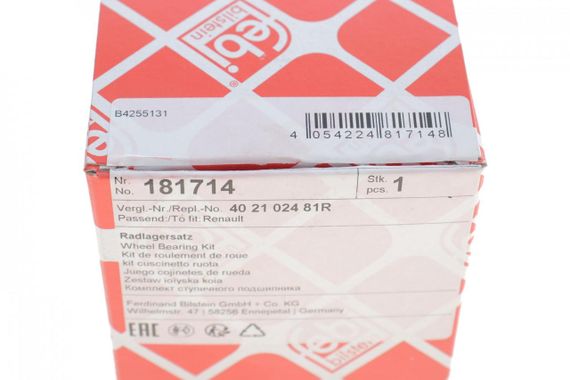 Підшипник маточини передньої Renault Twingo 0.9 1.0 14- 181714 | Зображення 2