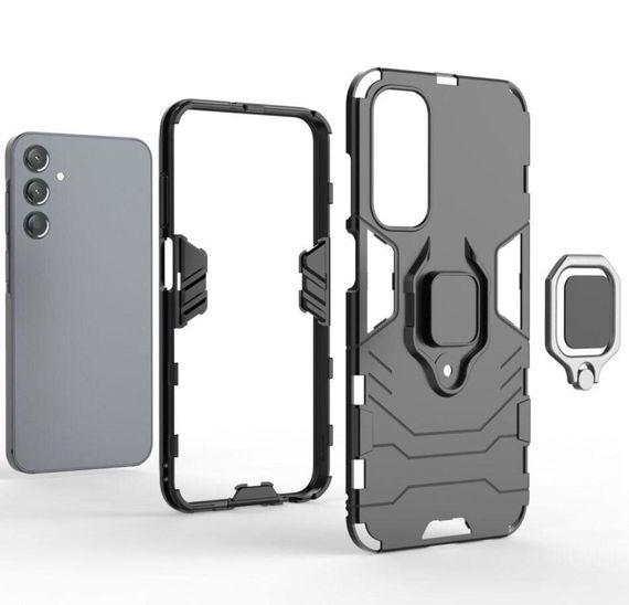 Чехол бампер Primolux Ring Armor для телефона Samsung Galaxy A15 (SM-A155) - Black | Зображення 3