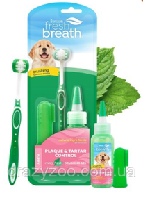 Набор для чистки зубов для щенков Tropiclean Fresh Breath Oral Care Kit Puppy 59 мл 002005