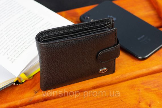 Классическое мужское портмоне из натуральной кожи ST Leather ST102 Черный | Зображення 9