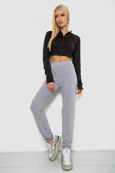 Спортивні штани жіночі 238R325, колір сірий, 238R57673 | Зображення 1