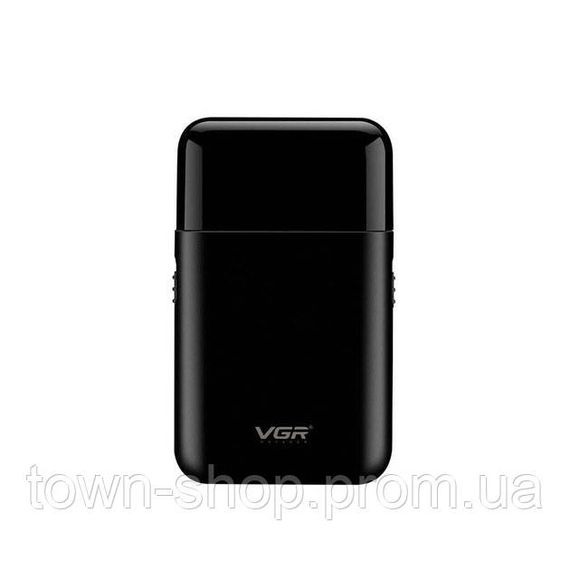 Аккумуляторная мужская мини электробритва VGR V-390 для бритья бороды и усов шейвер. Цвет: черный | Зображення 3