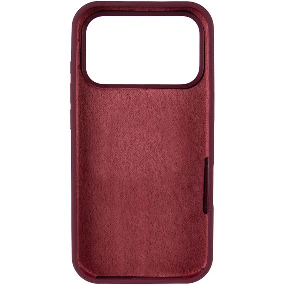 Чохол Silk Full Protective (AA) NO LOGO для Apple iPhone 17 Pro / 18 Pro (6.3") Бордовий / Plum | Зображення 2