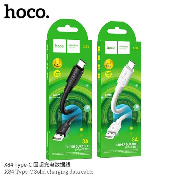 Кабель HOCO X84 Type-C Solid charging data cable