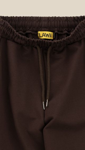 Спортивні штани палаццо однотонні для дівчинки LAWA GTC02325 164 см Коричневий shop (2000999531439) | Зображення 3