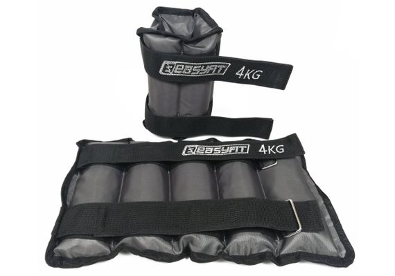 Обтяжувачі EasyFit 2 х 4 кг для ніг та рук з металом (EF-AWTМ-400)