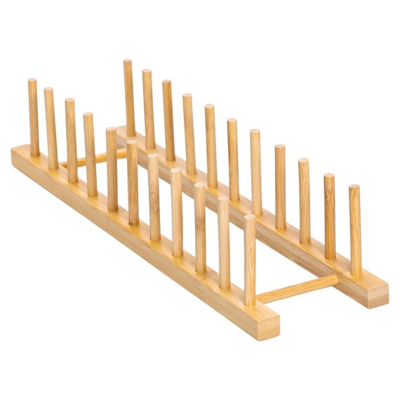 Підставка для тарілок та кришок  45×11×9.5 (см) дерев'яна на кухню HB-40-14 | Зображення 4