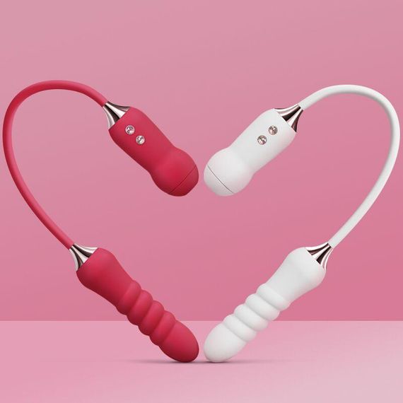 Пульсатор с вакуумным стимулятором KISTOY Cathy White на гибкой сцепке sexstyle | Зображення 6