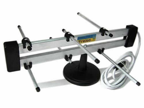 Кімнатна антена для ефірного аналогового і цифрового телебачення стандарту DVB-T2 ТРИЗУБ