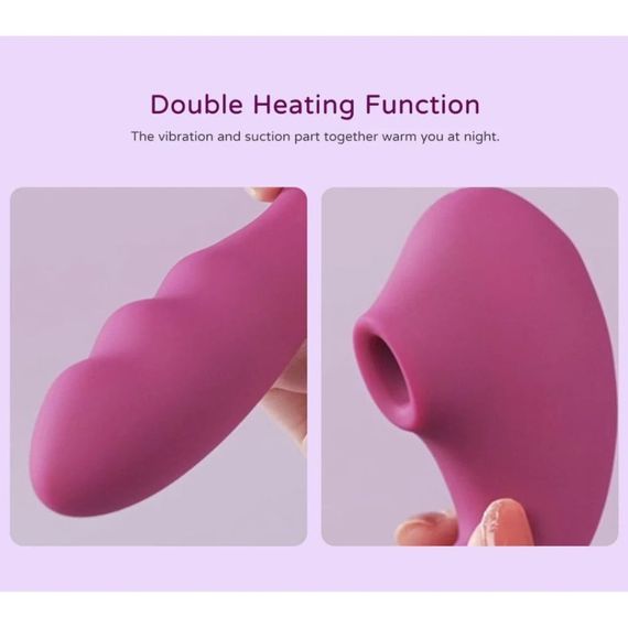 Вакуумний стимулятор BeYourLover Tara Purple з вагінальним відростком та підігрівом, фіолетовий sexstyle | Зображення 3