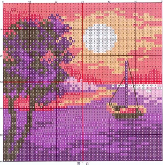Набор для вышивания по нанесённой на канву схеме "Four seasons in the countryside". AIDA 14CT printed 16*16 см | Зображення 3