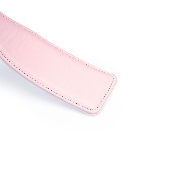 Паддл Liebe Seele White & Pink Leather Paddle Sex Aura | Зображення 2