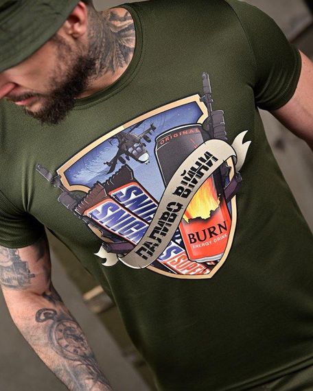 Тактична потоотвідна футболка Паліво oliva ПП7724 | Зображення 7