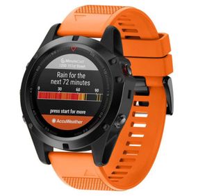 Силиконовый ремешок Primo для часов Garmin Fenix 3 / 3HR / Fenix 5X / 6X - Orange