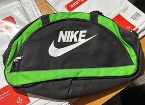 Сумка овал найк салатовий