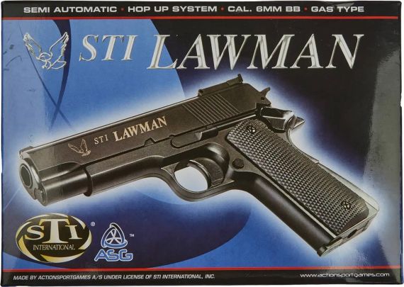 Пістолет страйкбольний ASG STI Lawman Green Gas кал.6 мм | Зображення 5