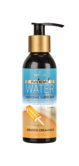 Змазка на водній основі Sensuva Natural Water-Based Orange Creamsicle 125мл без гліцерину, парабенів