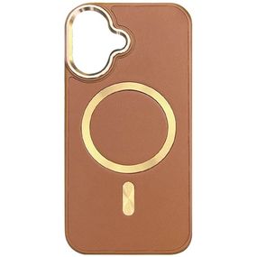 Шкіряний чохол SnapCase with MagSafe для Apple iPhone 16 (6.1") Brown