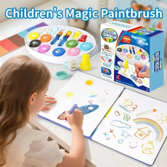 Набор для рисования Crayola Color Wonder Magic Light Brush Bluey со световой кистью, 18 листов, от 3 лет | Зображення 2