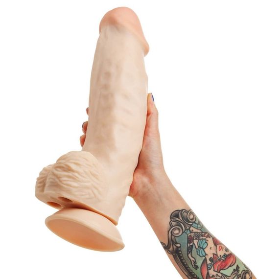 Фалоімітатор Гігант реалістичний з мошонкою EGZO FS03 на присосці sexstyle | Зображення 6