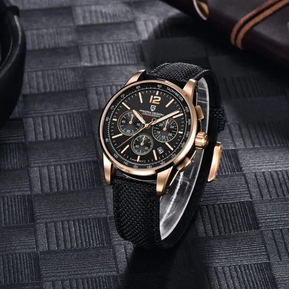 Чоловічий годинник Pagani Design YS008 Rose Gold-Black | Зображення 2