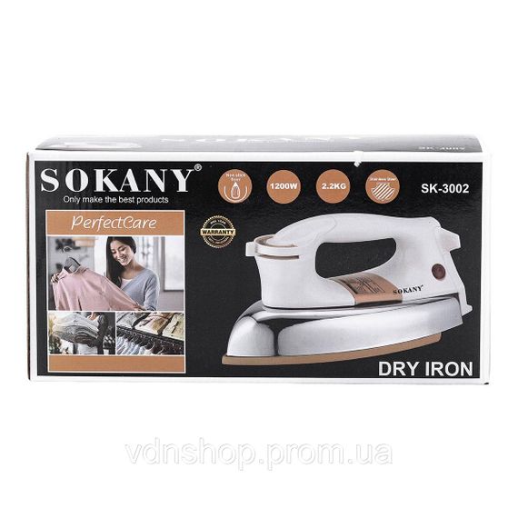 Праска електрична ручна професійна для одягу 1200 Вт Sokany SK-3002 | Зображення 8