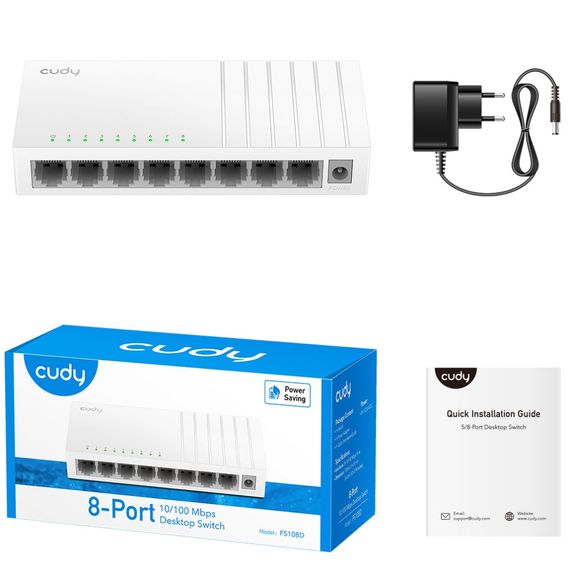 Комутатор Cudy FS108D, 8 портовий Desktop Switch | Зображення 2