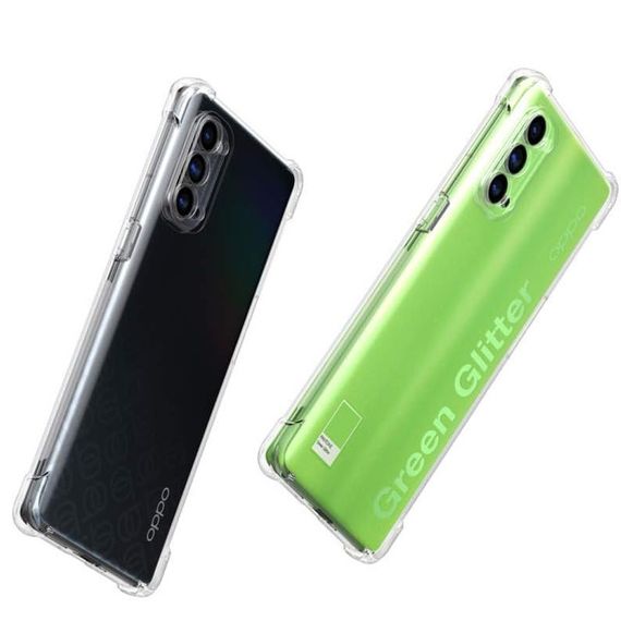 TPU чохол GETMAN Ease logo посилені кути Full Camera для Oppo Reno 4 Pro 5G Безбарвний (прозорий) | Зображення 2