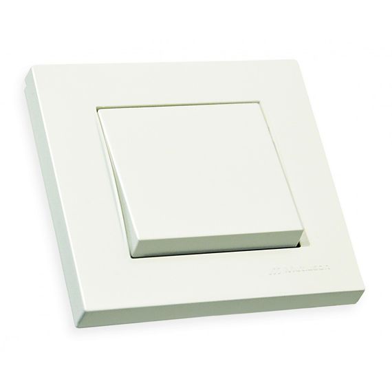 Вимикач 1 кл, 10А, RITA, Mutlusan, білий, (арт.47-00-00)