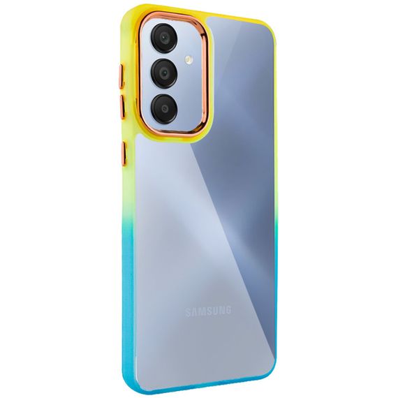 Чехол TPU+PC Fresh sip series для Samsung Galaxy A33 5G Бирюзовый / Оранжевый