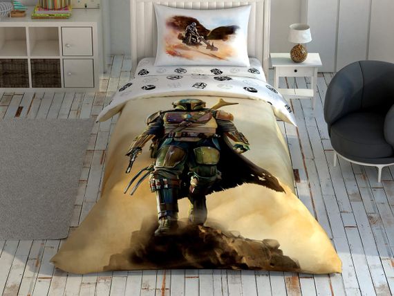 Постельное белье TAC Disney 160×220 см Mandalorian Dust Cloud