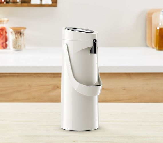 Термос Tefal Ponza Pump, 1.9л, пластик, скло, білий (K3140214) | Зображення 9