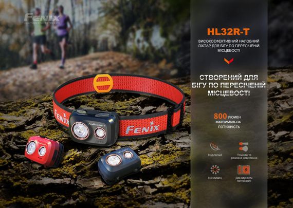 Ліхтар налобний Fenix HL32R-T червоний | Зображення 5