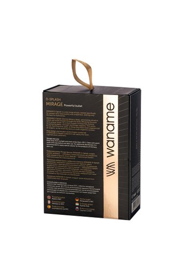 Стимулятор наружных интимных зон Waname D-Splash Mirage, ABS пластик, золотистый, 9 см sexstyle | Зображення 4
