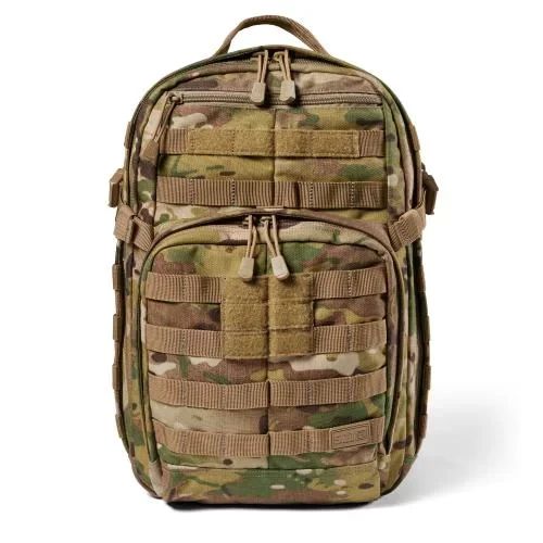 Тактичний рюкзак 5.11 Tactical RUSH 24L 2.0  Multicam міцний штурмовий рюкзак із системою MOLLE для військових, туризму та EDC