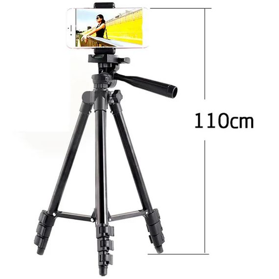 Штатив для телефона и фотоаппарата Tripod 3120 PRO портативный трипод 0,35-1.02м высота | Зображення 7