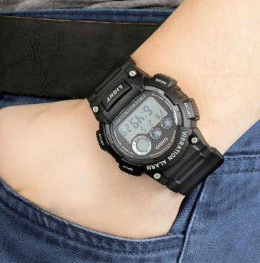 Спортивні чоловічі наручні годинники Casio оригінал Японія Collection W-735H-1BVEF з полімерним ремінцем | Зображення 2