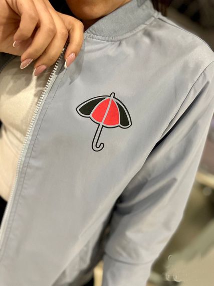 Женская весенняя ветровка из плащевки ZO0803 размер M, цвет серый | Зображення 2