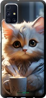 Чохол на Samsung Galaxy M31s M317F Білий кіт "5646b-2055-2448"