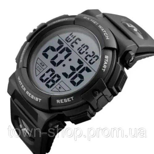 Часы наручные мужские SKMEI 1258BK, брендовые мужские часы, водостойкие тактические часы. Цвет: черный | Зображення 2