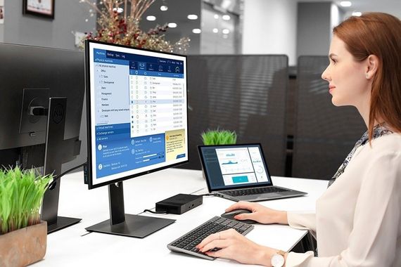 Клавиатура Dell Compact Multi-Device Wireless Keyboard - KB740 - Russian (QWERTY) 580-AKOZ | Зображення 9