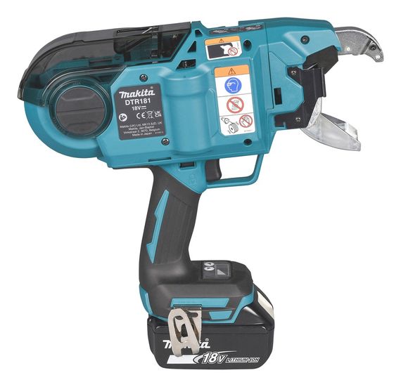 Пістолет для в'язання арматури акумуляторний Makita DTR181ZJ (0.8 мм, 6 режимів, BL, LXT, 2.0 кг, без акумуляторів та зарядного пристрою) | Зображення 4