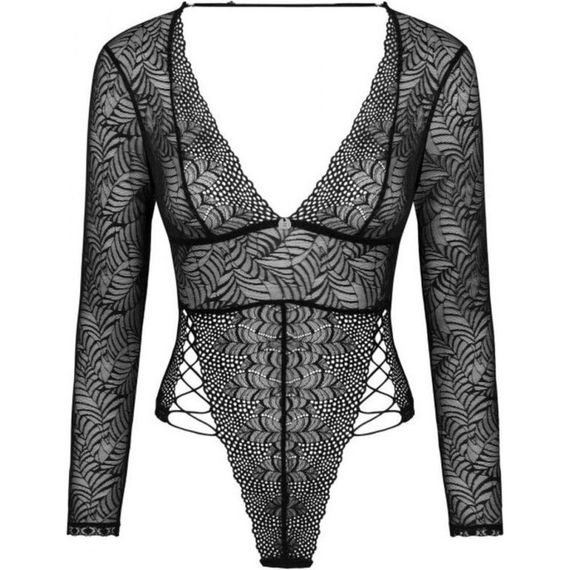 Сексуальне ажурне боді з рукавами Obsessive Merlys XS/S Sex Aura | Зображення 2