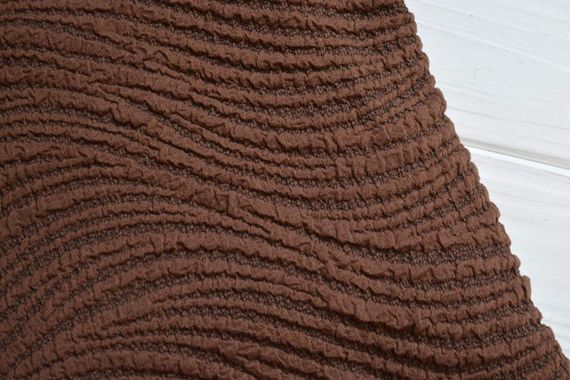 Жаккардовый чехол на диван + 2 кресла Volna без юбки Коричневый | Зображення 1