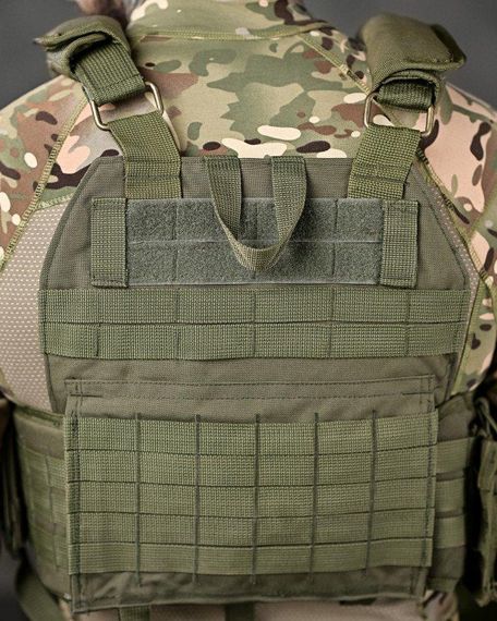 Плитоноска SINGLE SWORD олива 4 точки швидкого скидання | Зображення 7