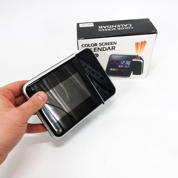 Годинник з датчиком температури і вологості, Настільний електронний годинник цифра AY-43 | Зображення 7