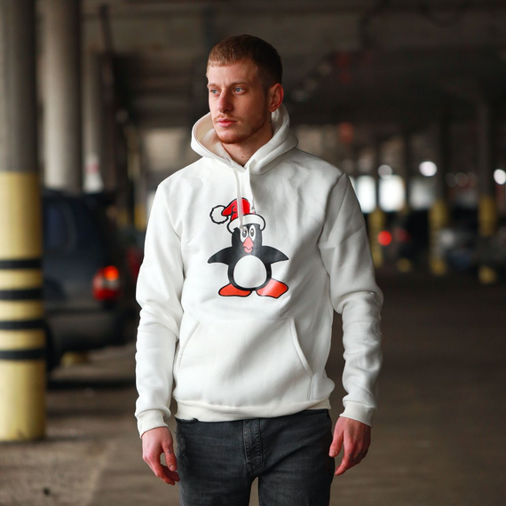 Худі пінгвін біле S L | Зображення 1