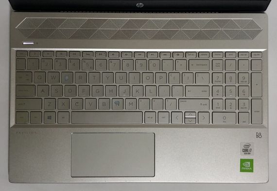 Ультрабук Б-клас HP Pavilion 15-cs3970nd / 15.6" (1920x1080) IPS / Intel Core i7-1065G7 (4 (8) ядра по 1.3 - 3.9 GHz) / 8 GB DDR4 / 256 GB SSD NVMe / nVidia GeForce MX250, 2 GB GDDR5, 64-bit / WebCam / Win 11 Home б/в + Подарунок Накопичувач 64 ГБ | Зображення 7