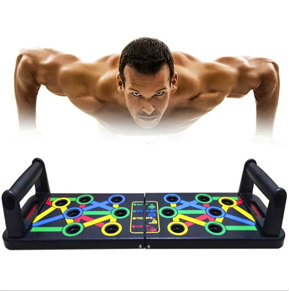 Дошка для віджимань FOLDABLE PUSH UP BOARD, Універсальний тренажер для м'язів 4в1   знижка | Зображення 5