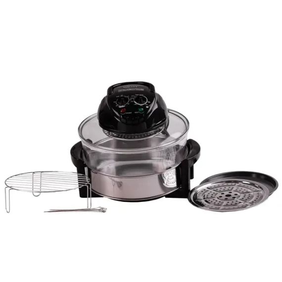 Аерофритюрка 6в1 SOKANY SK-560 електрична аерогриль 13 л 1400 Вт галогенна піч температура до 250 С | Зображення 2